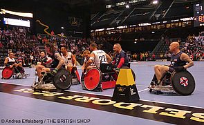 Tor für Großbritannien im Rollstuhl-Rugby