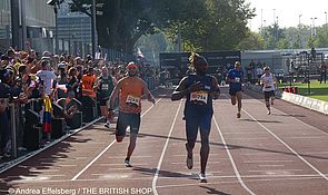 Teilnehmer am 100-m-Sprint der Männer