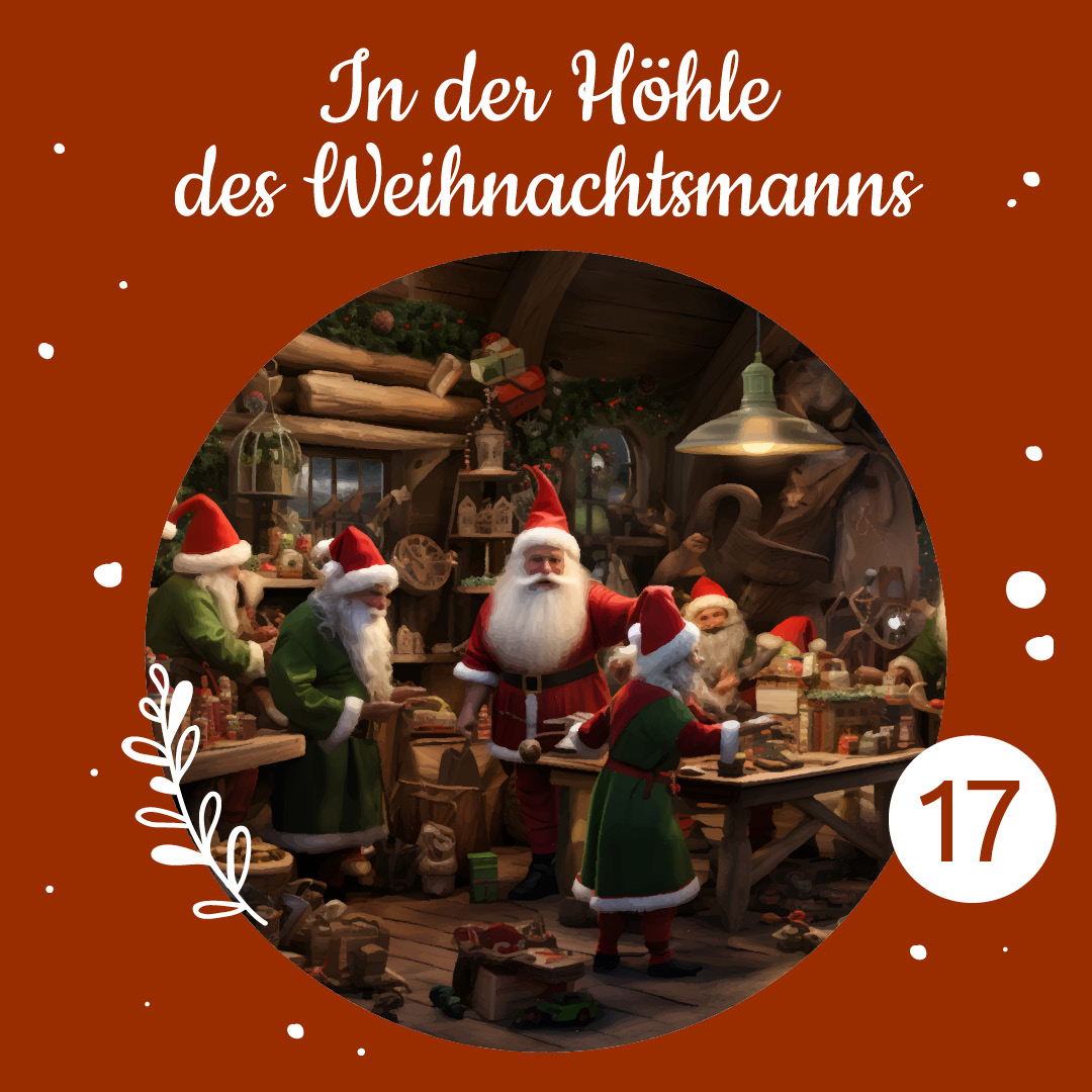 Der Weihnachtsmann bei der Arbeit