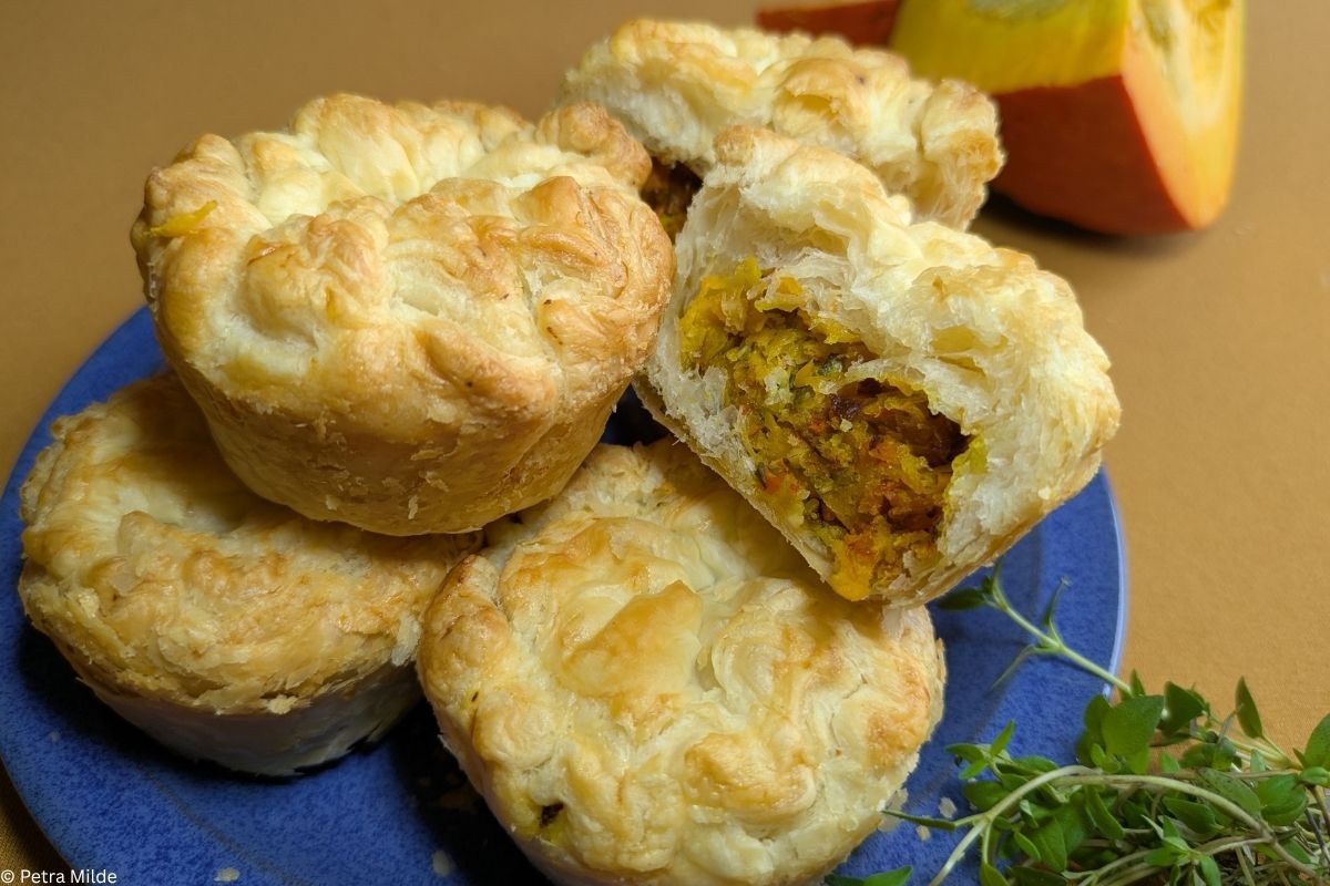 Angerichtete Kürbispies